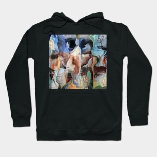 Abstract painting in soft colors Hoodie